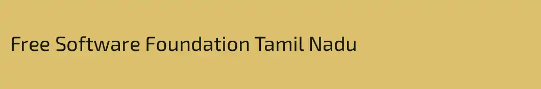 Free Software Foundation Tamil Nadu